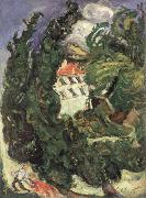 Chaim Soutine landscape with red donkey oil painting picture wholesale